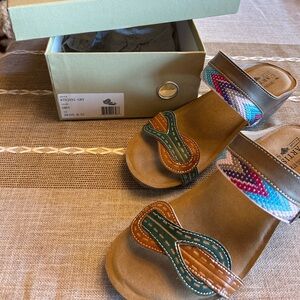 Beautiful multi color sandals